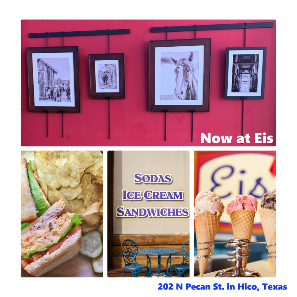 A selection of photographs by KC Hulsman are now for sale at Eis in Hico, Texas.
